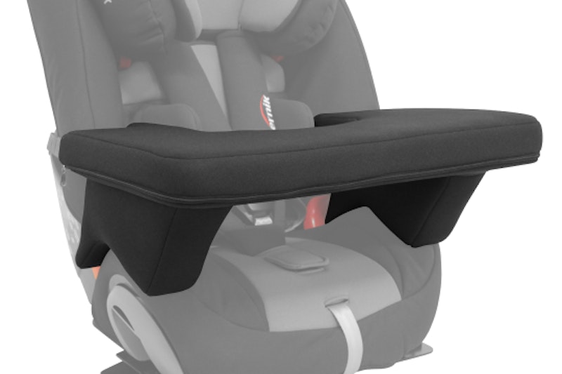 A support tray feature on a special purpose child restraint